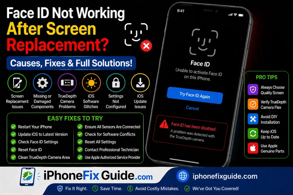 Face ID Not Working After Screen Replacement