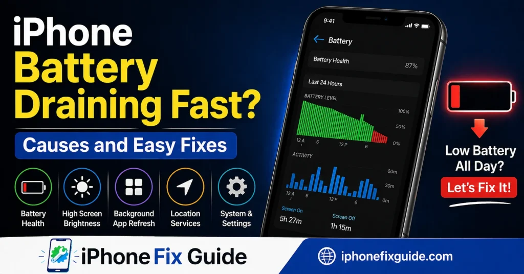 iPhone Battery Draining Fast Causes and Easy Fixes