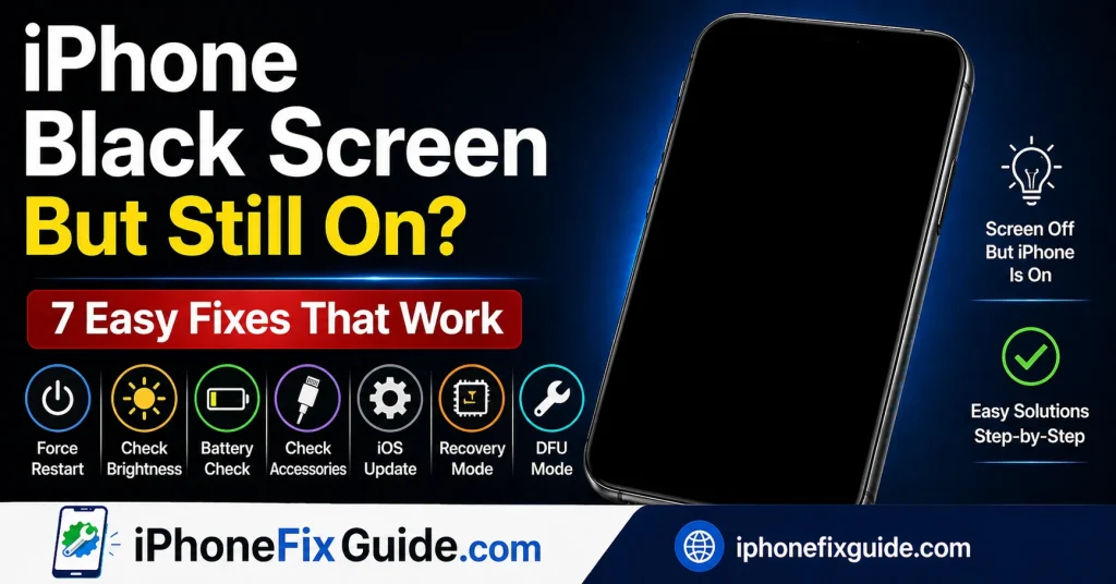 iPhone Black Screen But Still On 7 Easy Fixes That Work