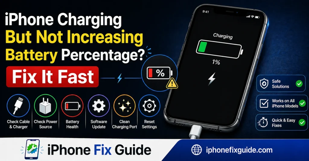 iPhone Charging But Not Increasing Battery Percentage Fix It Fast